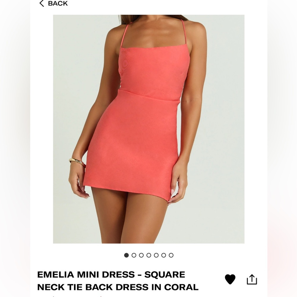 Showpo Emelia Mini Dress - Coral